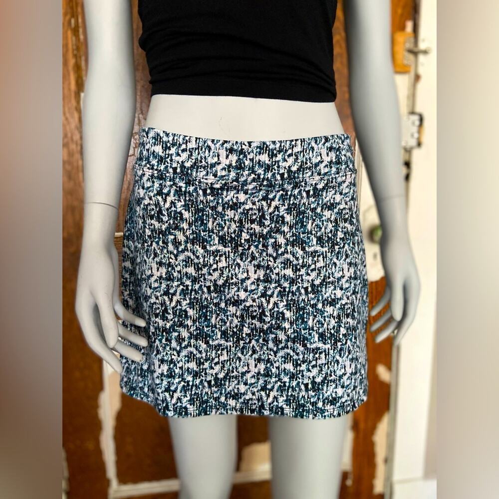 TRANQUILITY by Colorado Clothing Blue/Black Performance Stretch Skort sz S